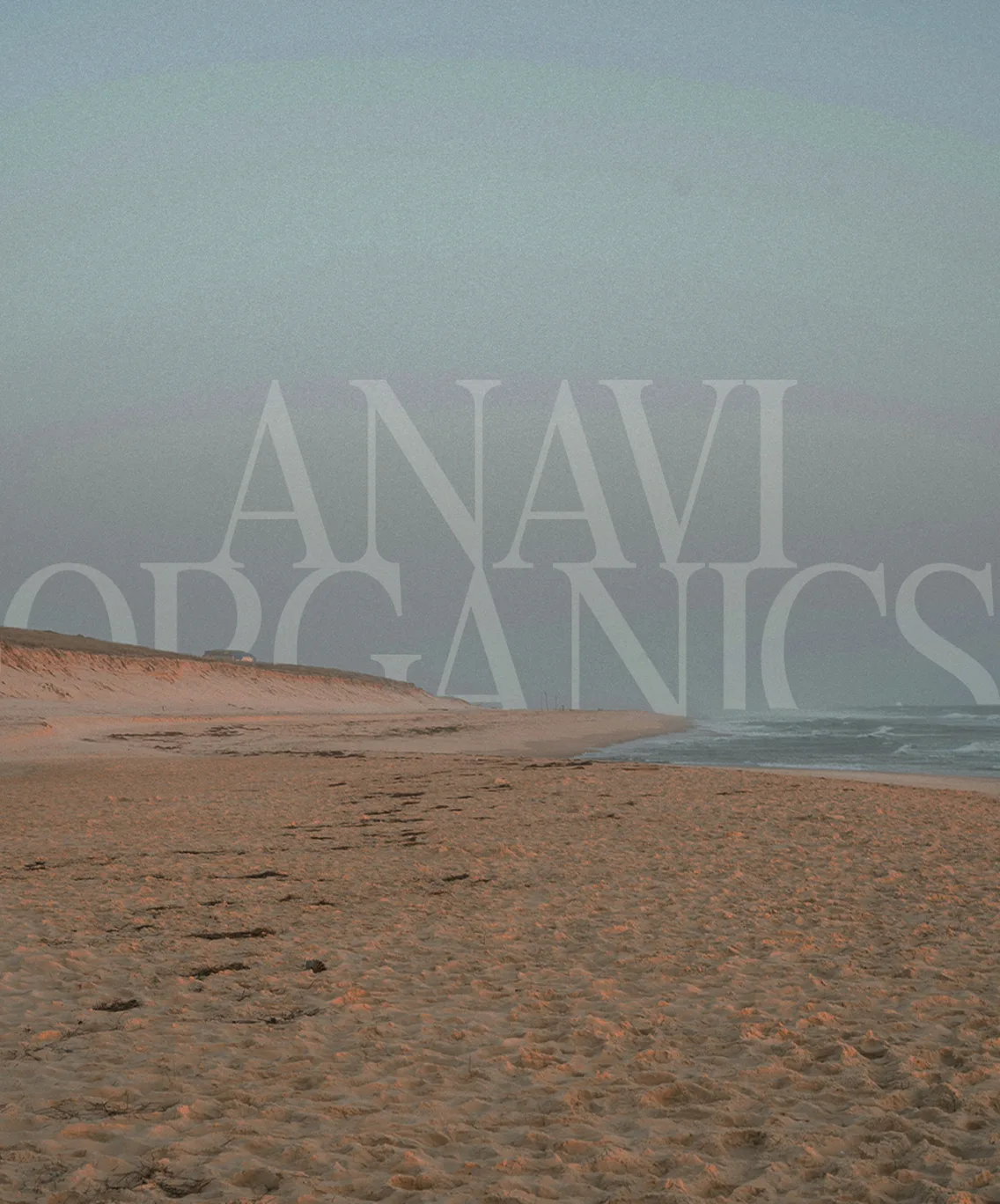 Anavi Organics beach lifestyle campaign visual